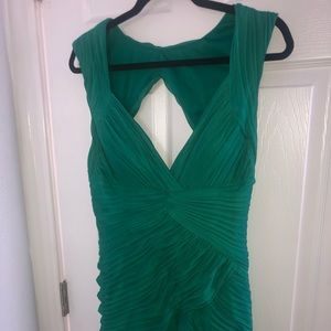 Beautiful Green diamond cut back dress